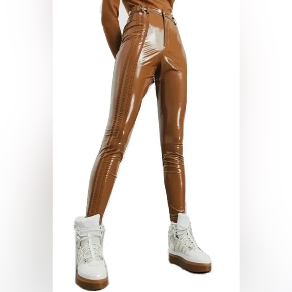 ADIDAS + IVY PARK Sz XL Latex Slim Fit Zipper No Pockets Unique Trouser  Pants - Picture 1 of 14